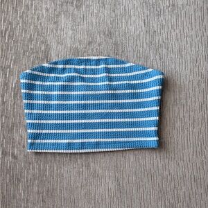 Blue and White Striped Kids Headband
